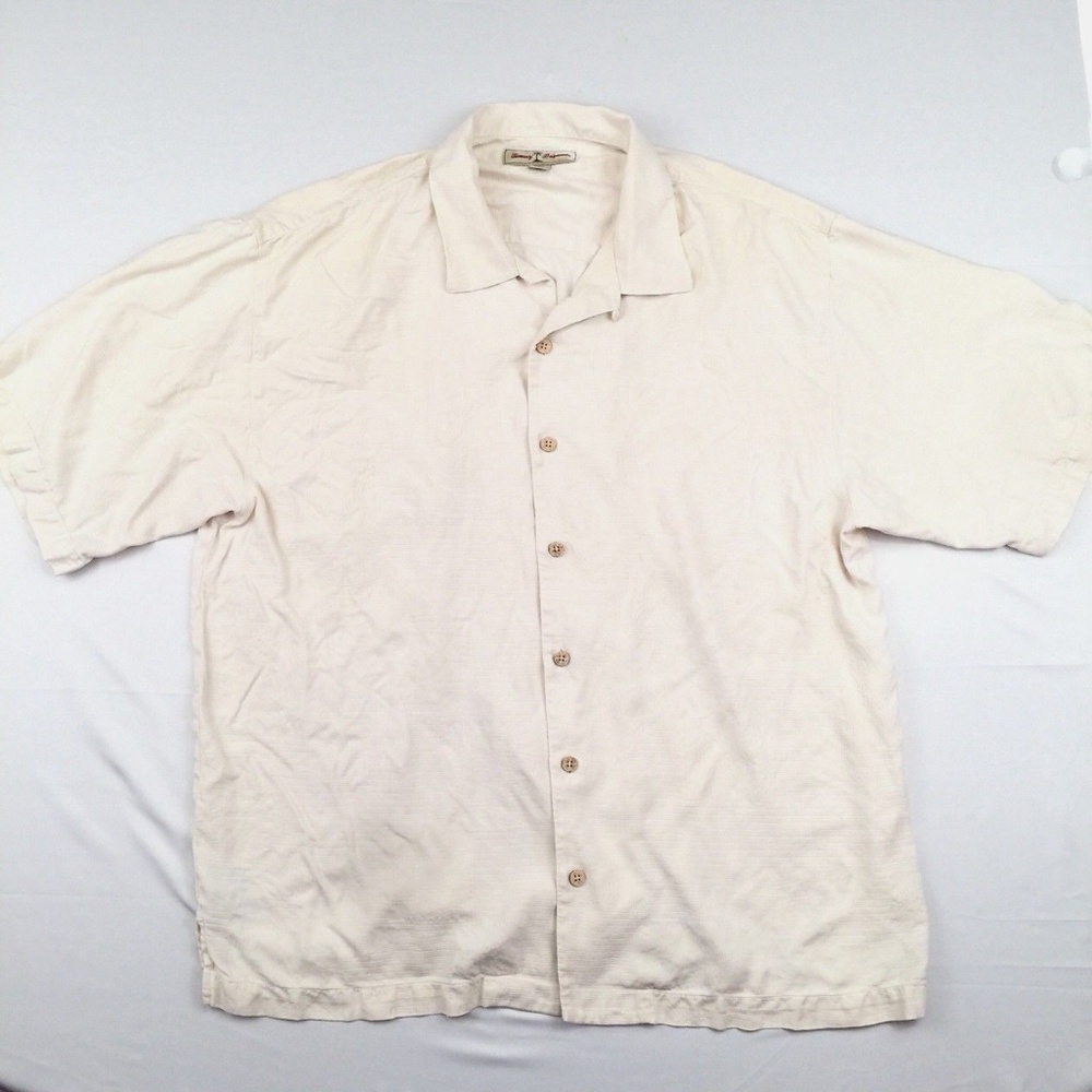 Tommy Bahama Mens Shirt XL 100% Silk Button Up